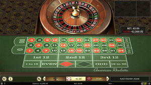 American Roulette Table Screenshot