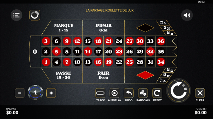 French Roulette Screenshot Table 