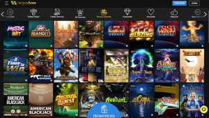 Vegas Aces Casino Bonus Games Screenshot