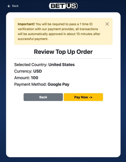 google pay casino review order