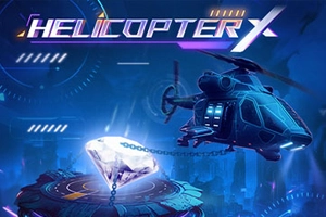 Helicopter X crash game logo image