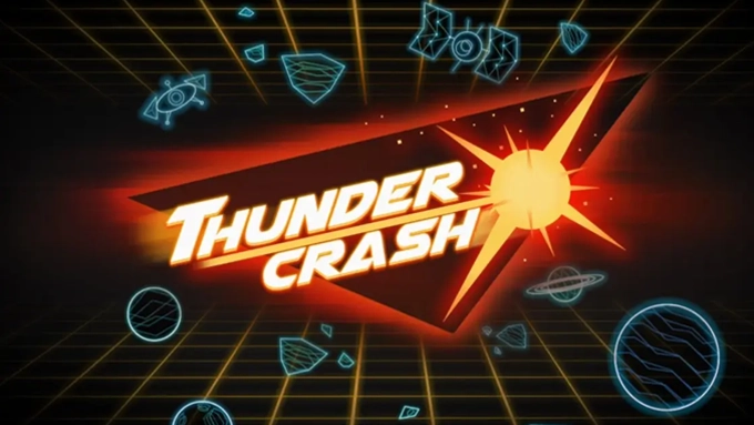 Thundercrash crash game logo image