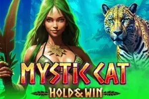 mystic cat slot game logo